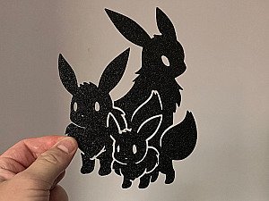 Настенный декор Pokemon Eevee, Vaporeon, Jolteon 2
