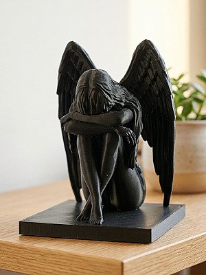 Интерьерная скульптура Плачущий ангел 2