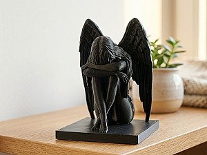 Интерьерная скульптура Плачущий ангел 3