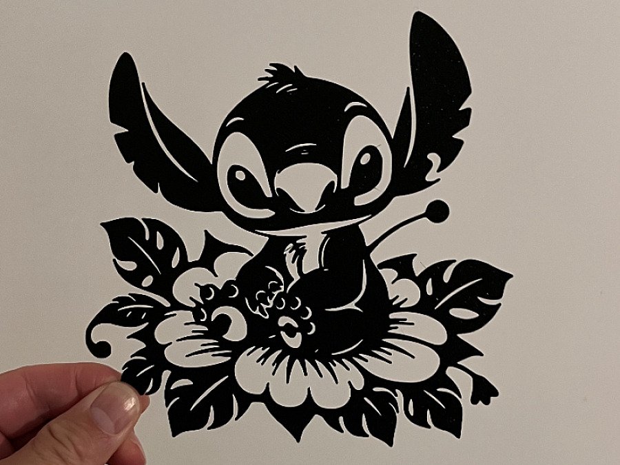 Настенное панно Стич Stitch на цветке