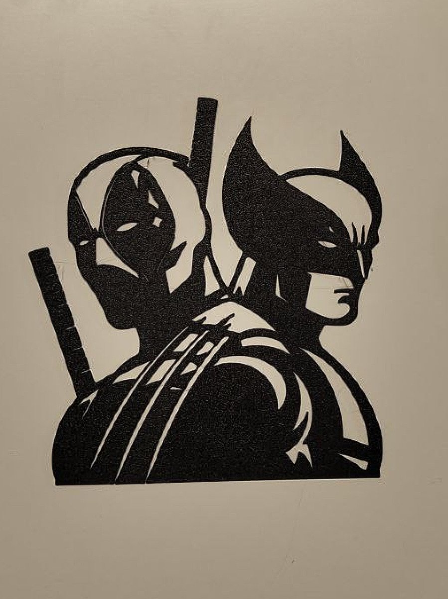 Настенное панно Deadpool and Wolverine Marvel