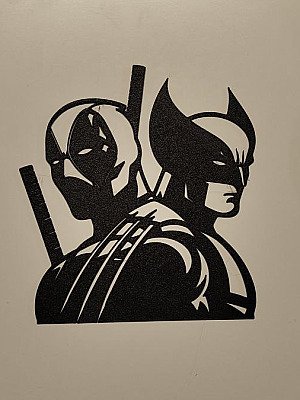 Настенное панно Deadpool and Wolverine Marvel 1