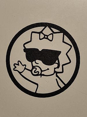 Настенное панно Мэгги Симпсон Maggie Simpson 1