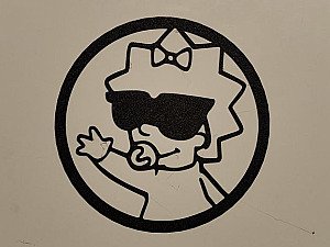 Настенное панно Мэгги Симпсон Maggie Simpson 2