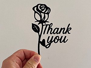 Настенный декор Роза Thank You 2