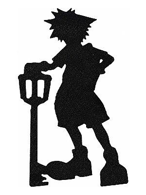 Декор на стену силуэт Sora Keyblade Kingdom Hearts 3
