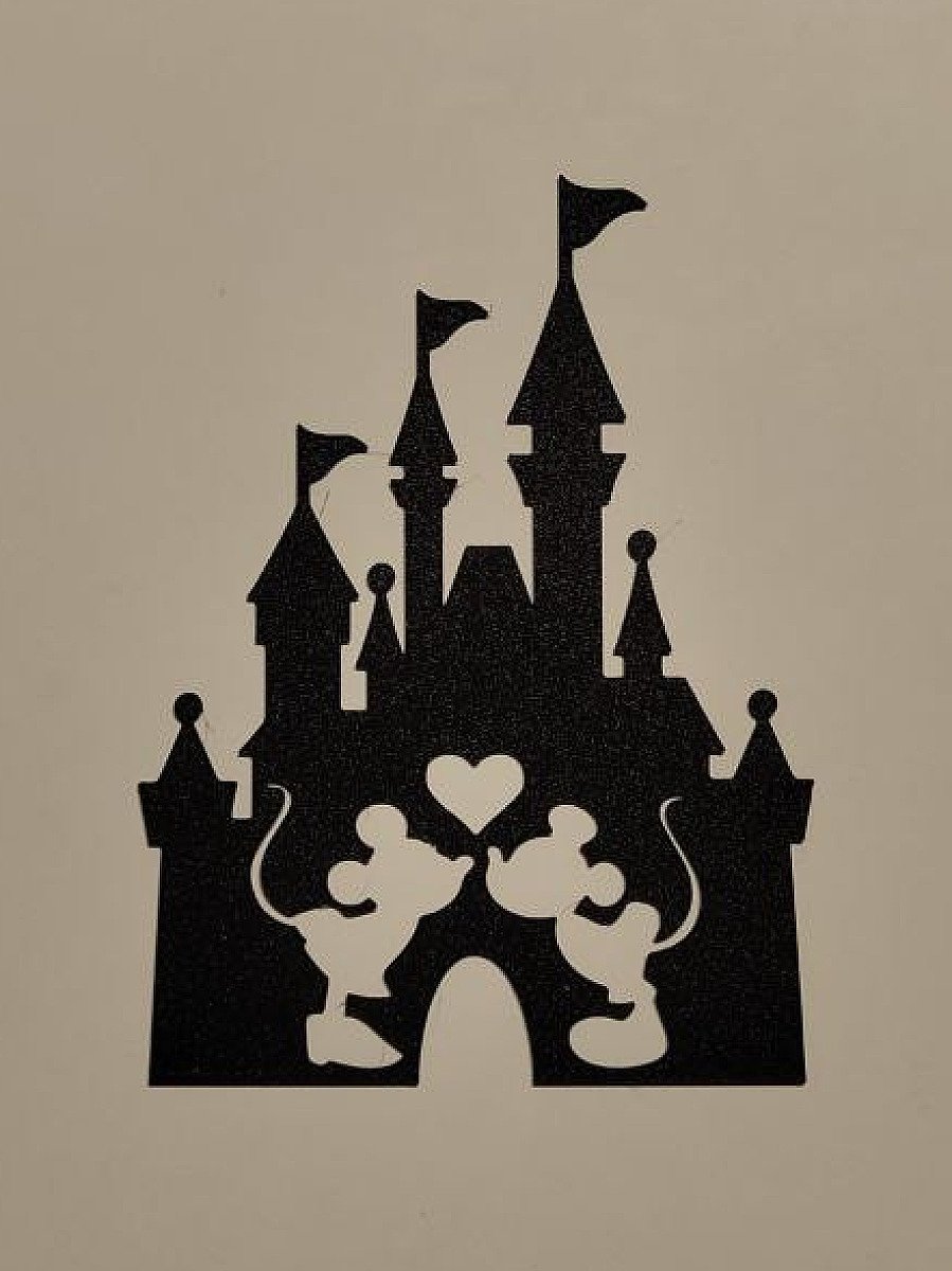 Настенное панно Замок Disneyland Микки и Минни