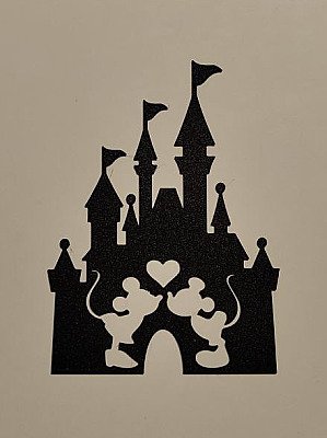 Настенное панно Замок Disneyland Микки и Минни 1