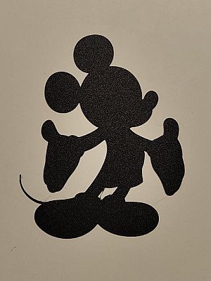 Настенный декор силуэт Микки Маус Mickey Mouse 1