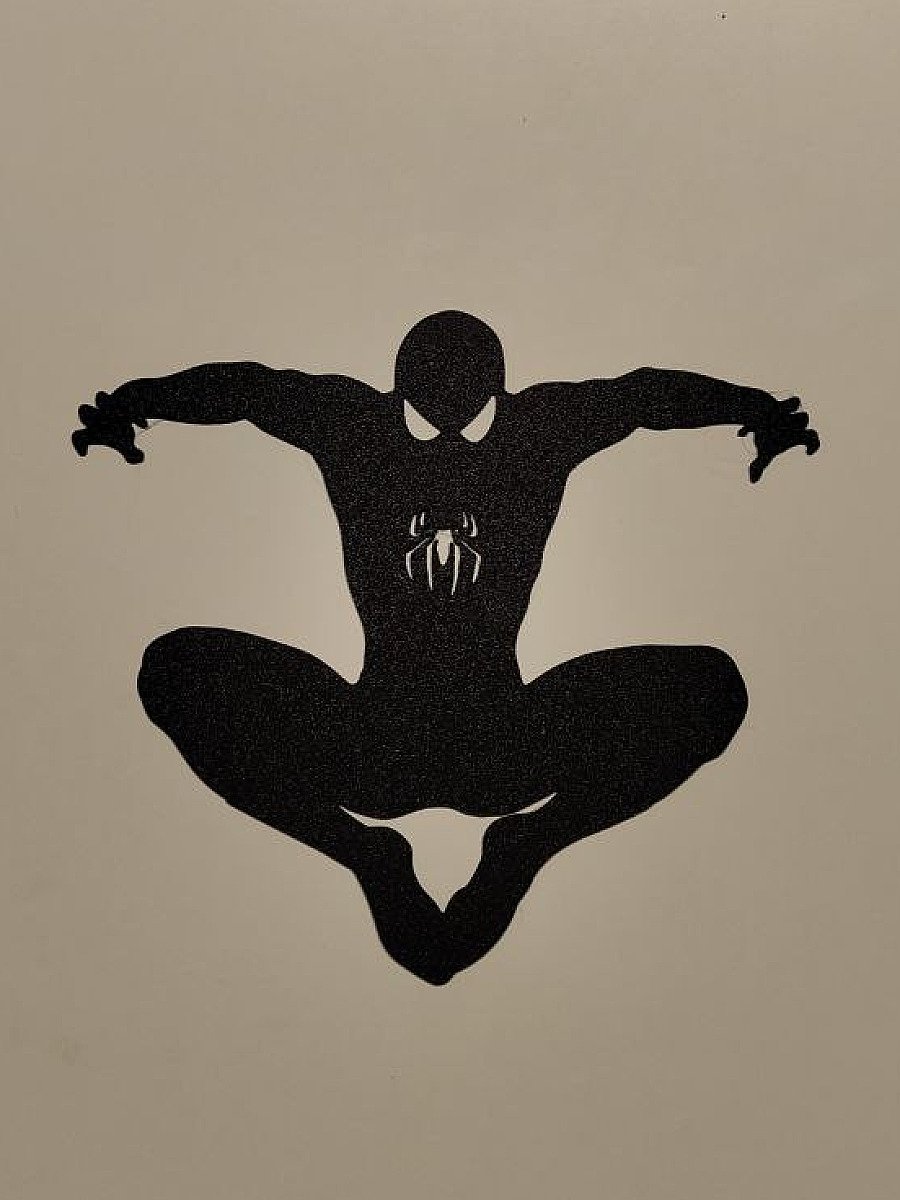 Настенное панно силуэт Spiderman Человек-паук