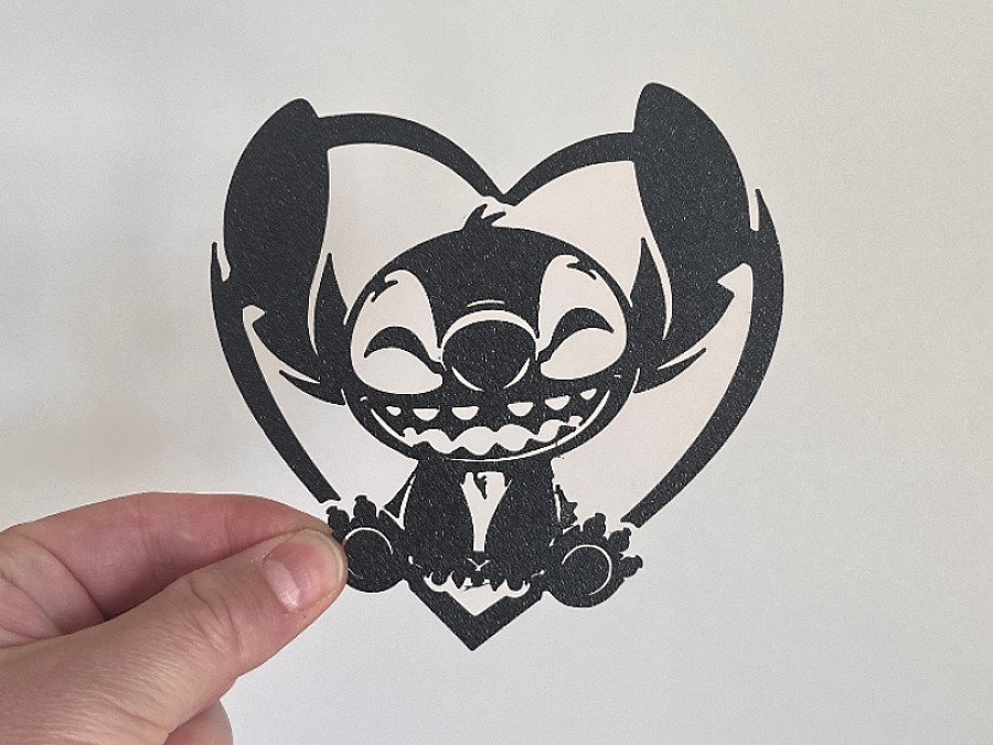 Настенный декор Стич Сердце Stitch Love