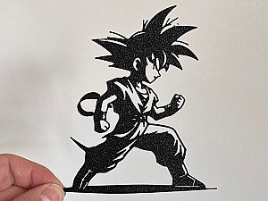 Настенный декор силуэт Гоку Dragon Ball 2