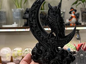 Декоративная фигурка Сова на полумесяце 3