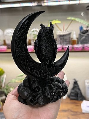 Декоративная фигурка Сова на полумесяце 4