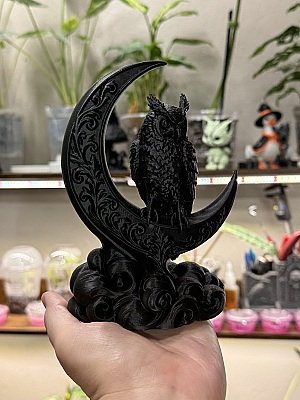 Декоративная фигурка Сова на полумесяце 5