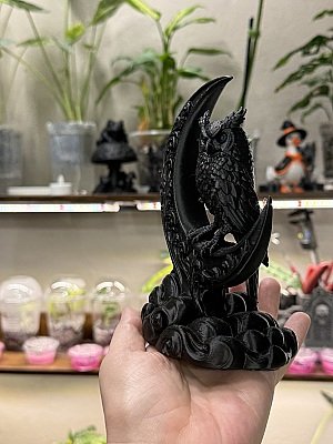 Декоративная фигурка Сова на полумесяце 6