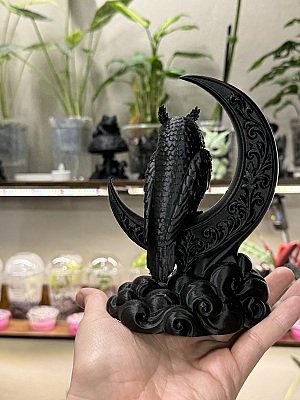 Декоративная фигурка Сова на полумесяце 7