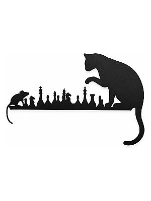 Настенное панно Кот и мышь играют в шахматы 4