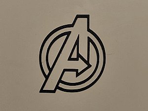 Настенный декор логотип Avengers Marvel 3