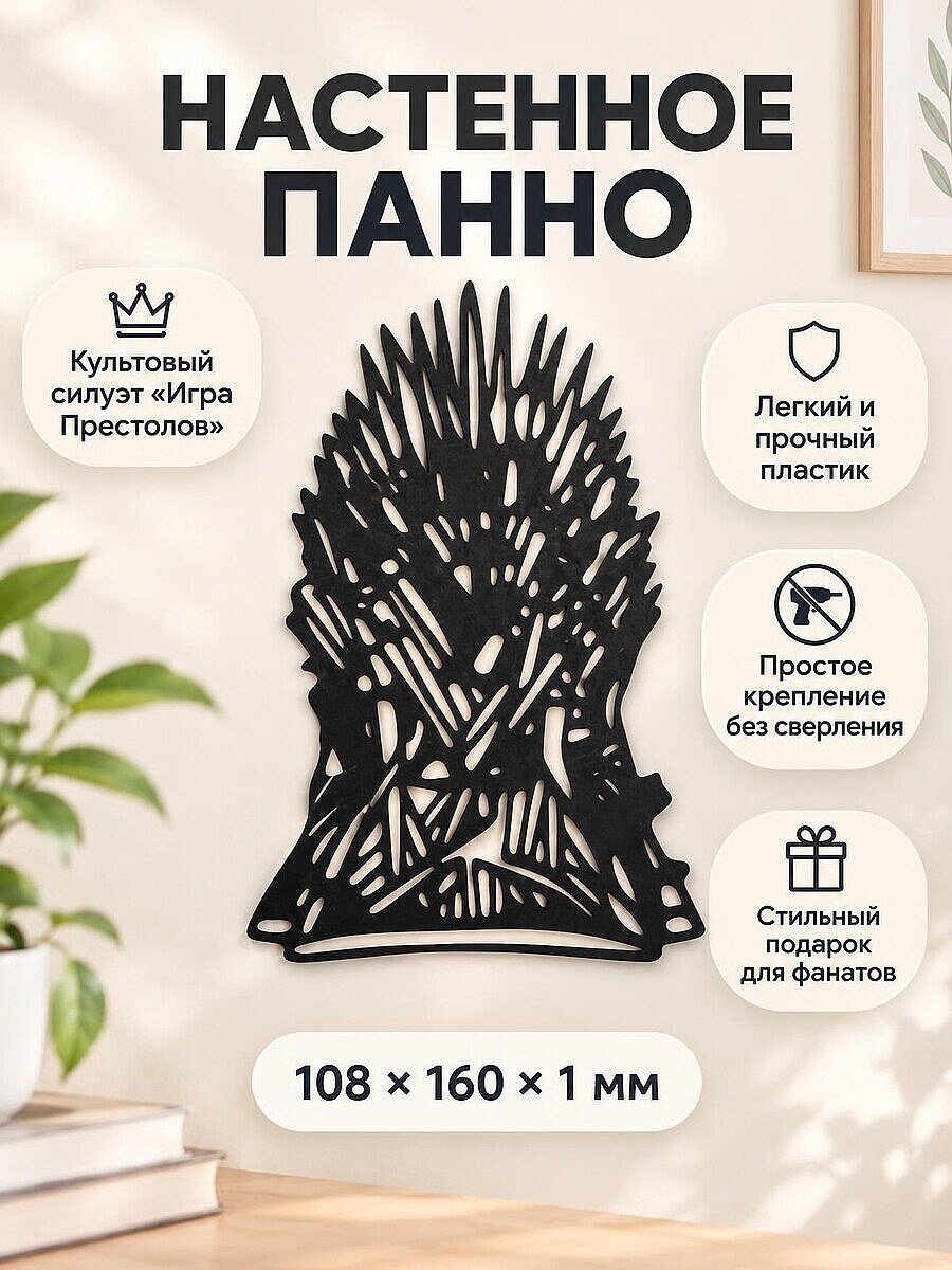 Настенный декор Железный трон Игра Престолов