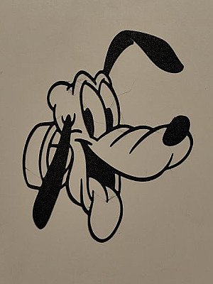 Настенный декор силуэт Плуто Disney 1