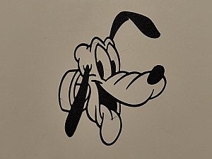 Настенный декор силуэт Плуто Disney 2