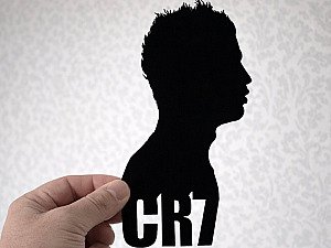 Настенный декор силуэт CR7 Криштиану Роналду 2
