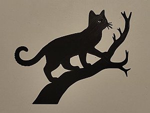 Настенное панно Кот на дереве 3