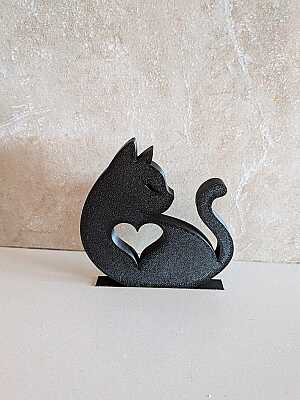Декоративная фигурка Кот с сердцем 5