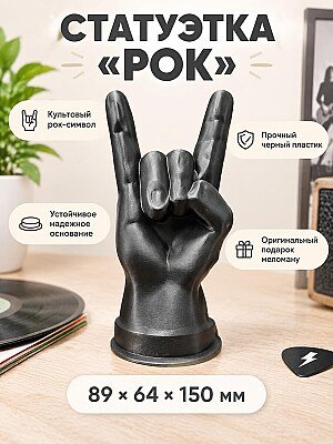 Интерьерная статуэтка жест Коза Рок 1