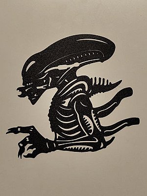 Настенное панно силуэт Чужой Alien 2