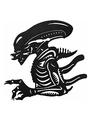 Настенное панно силуэт Чужой Alien 4