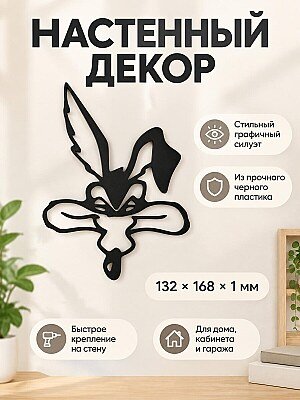 Настенный декор силуэт головы Койота 1